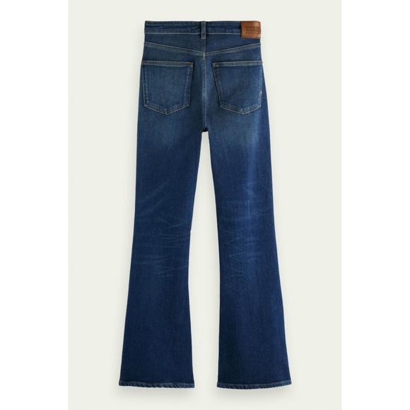 NEW SCOTCH & SODA charm flared organic cotton jeans in blue - Picture 8 of 8